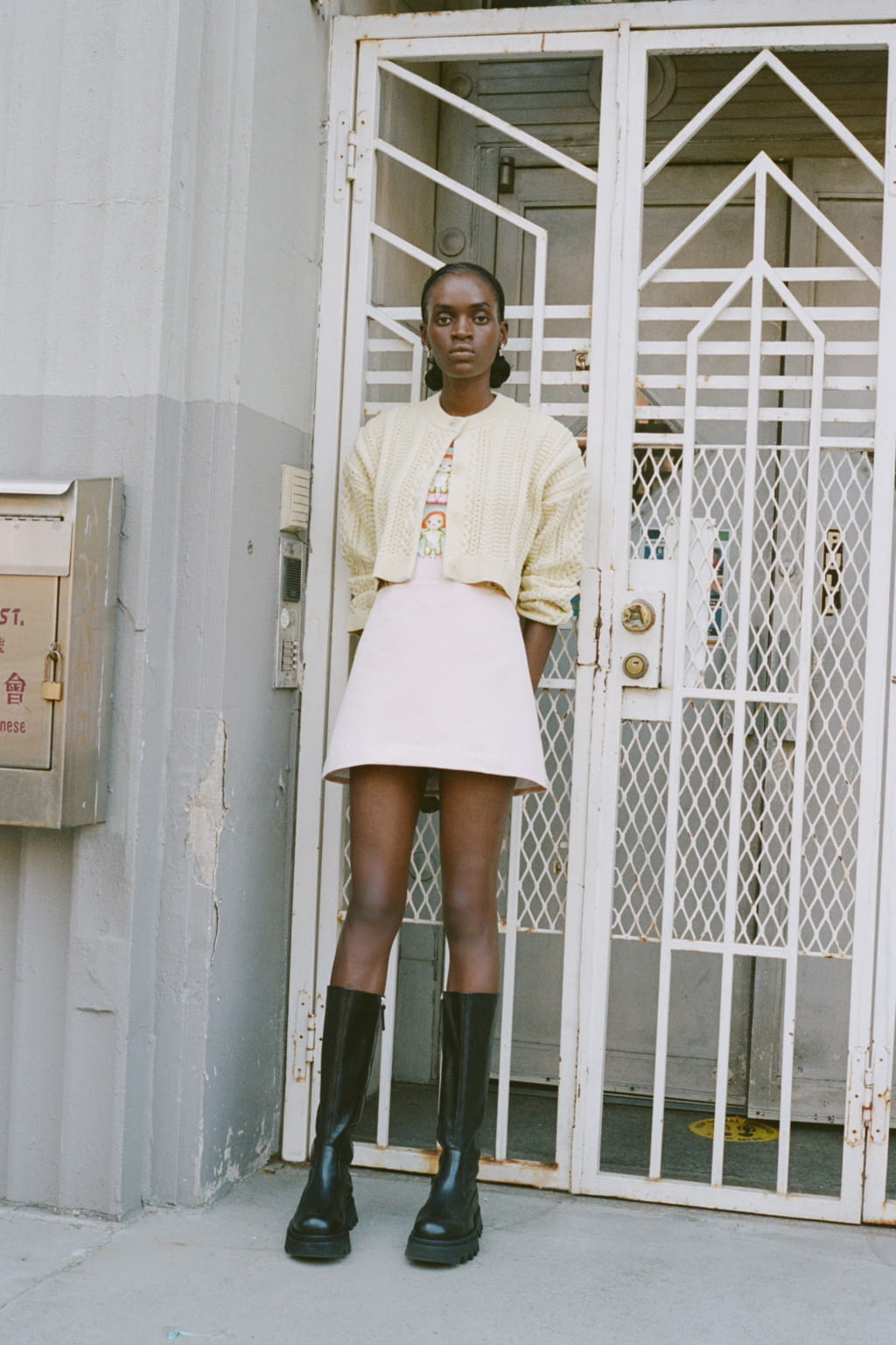 Fashion Week New York Spring/Summer 2021 look 14 from the Sandy Liang collection womenswear