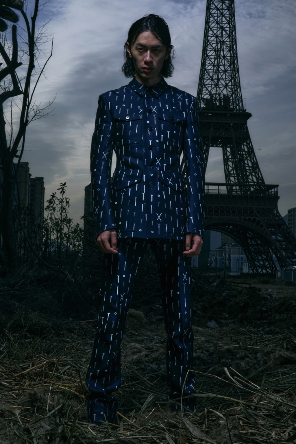 Fashion Week Paris Fall/Winter 2021 look 3 from the Sankuanz collection menswear