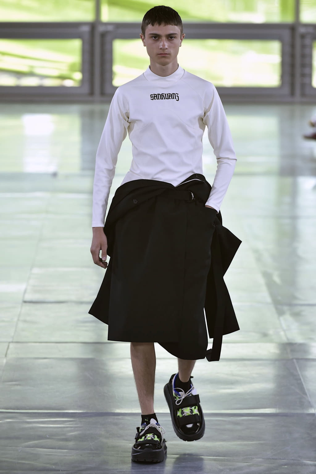 Fashion Week Paris Spring/Summer 2019 look 12 from the Sankuanz collection menswear