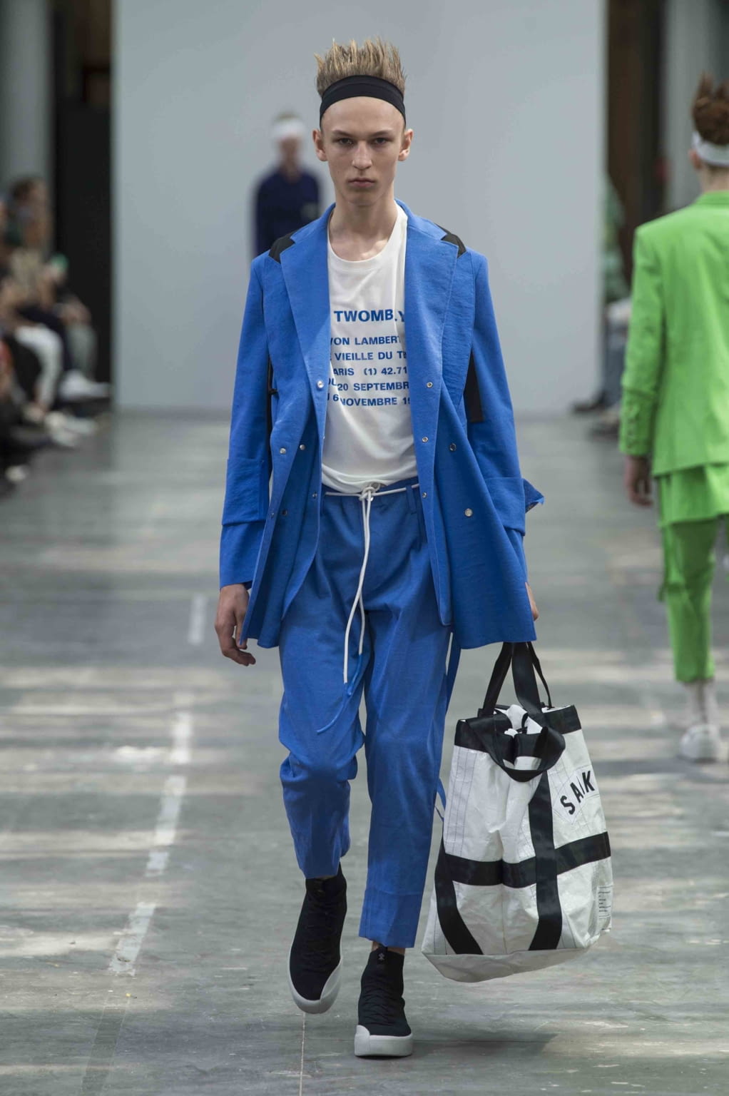 Fashion Week Paris Spring/Summer 2018 look 9 from the Sankuanz collection menswear