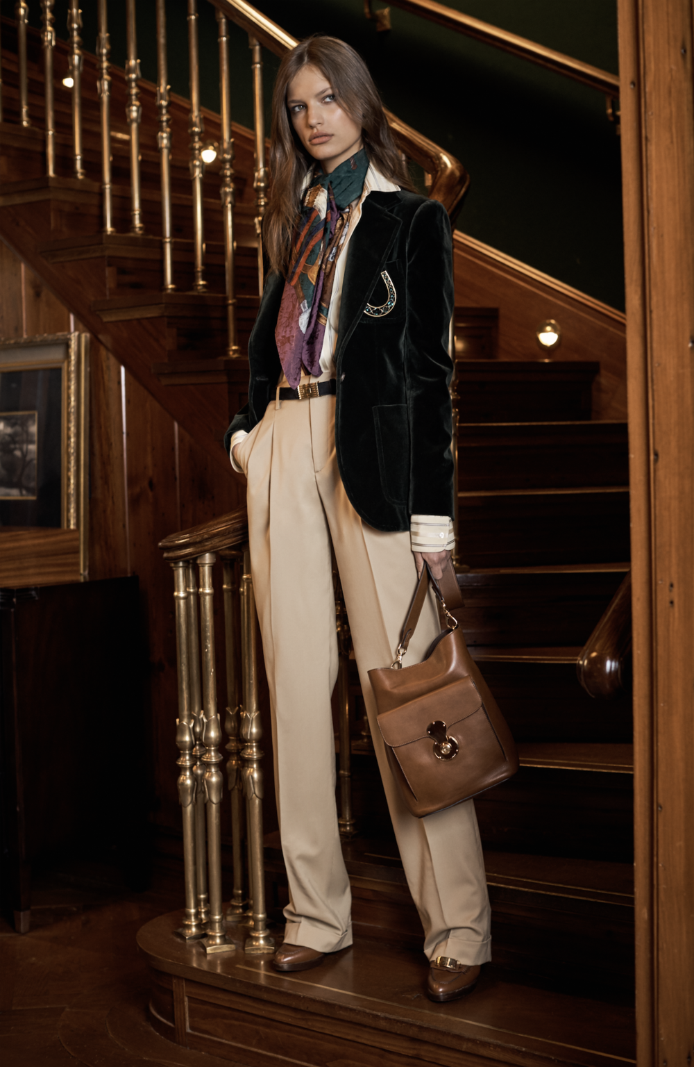 Fashion Week New York Pre-Fall 2017 look 4 from the Ralph Lauren collection 女装
