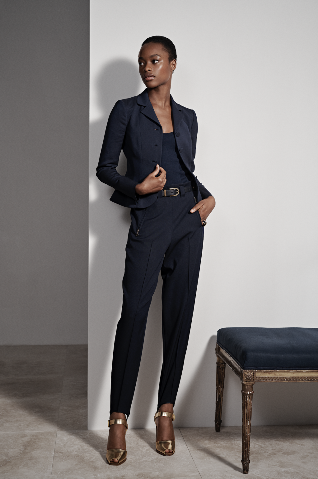 Fashion Week New York Resort 2019 look 7 from the Ralph Lauren collection 女装