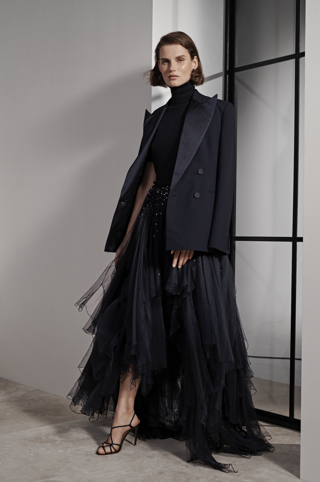 Fashion Week New York Resort 2019 look 15 from the Ralph Lauren collection 女装