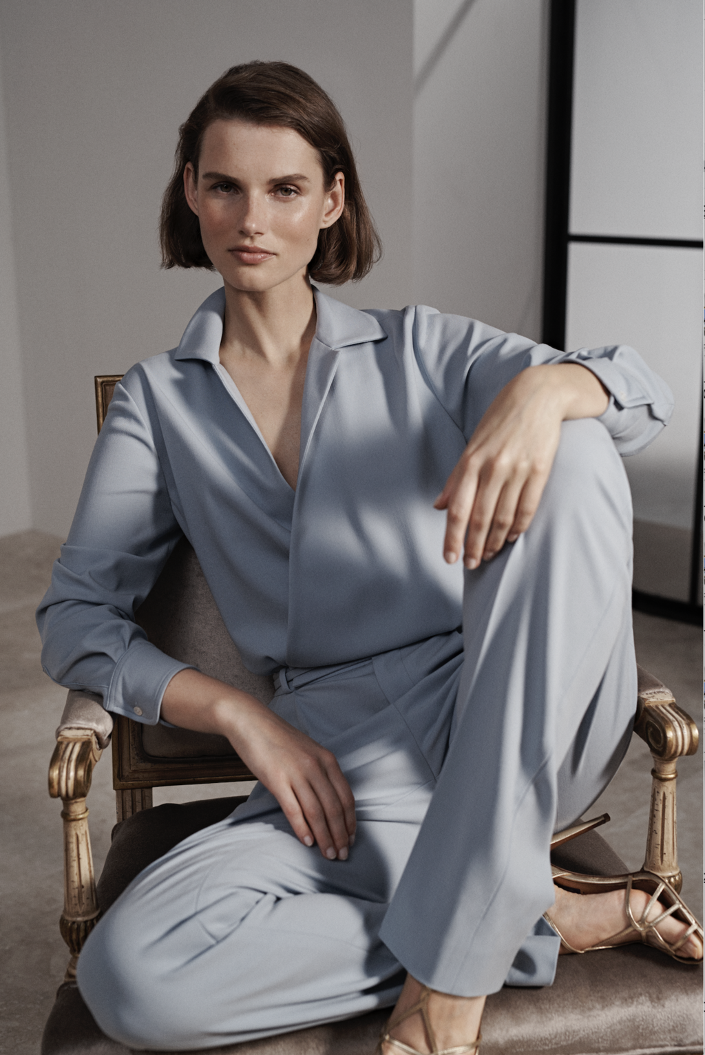 Fashion Week New York Resort 2019 look 11 from the Ralph Lauren collection 女装