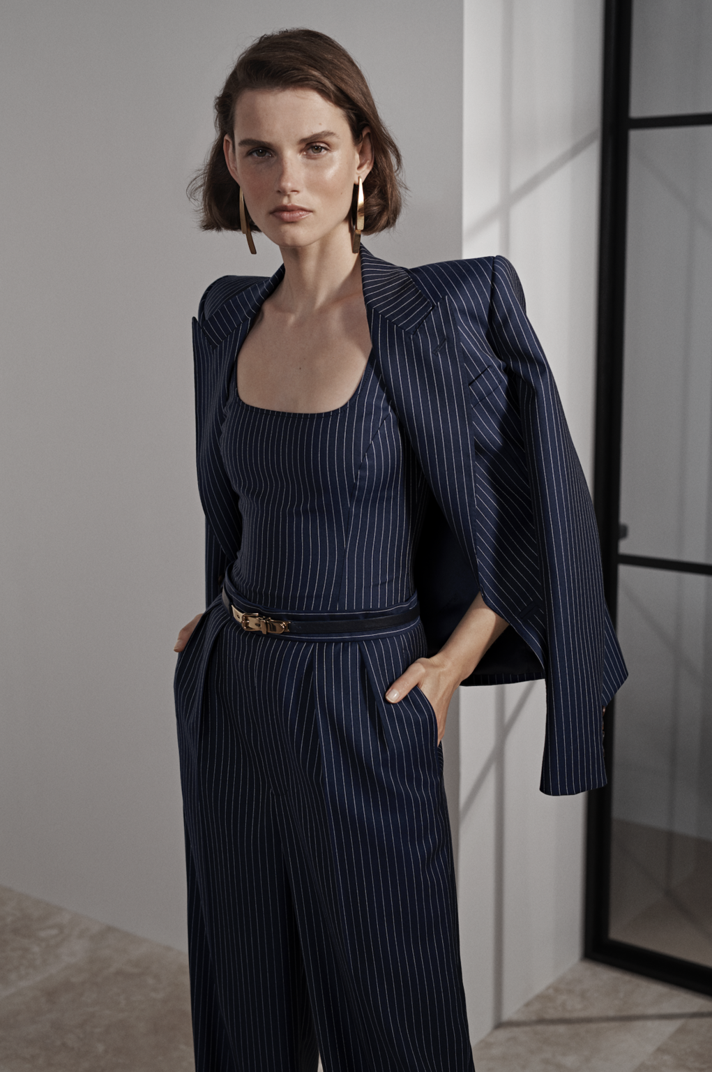 Fashion Week New York Resort 2019 look 3 from the Ralph Lauren collection womenswear
