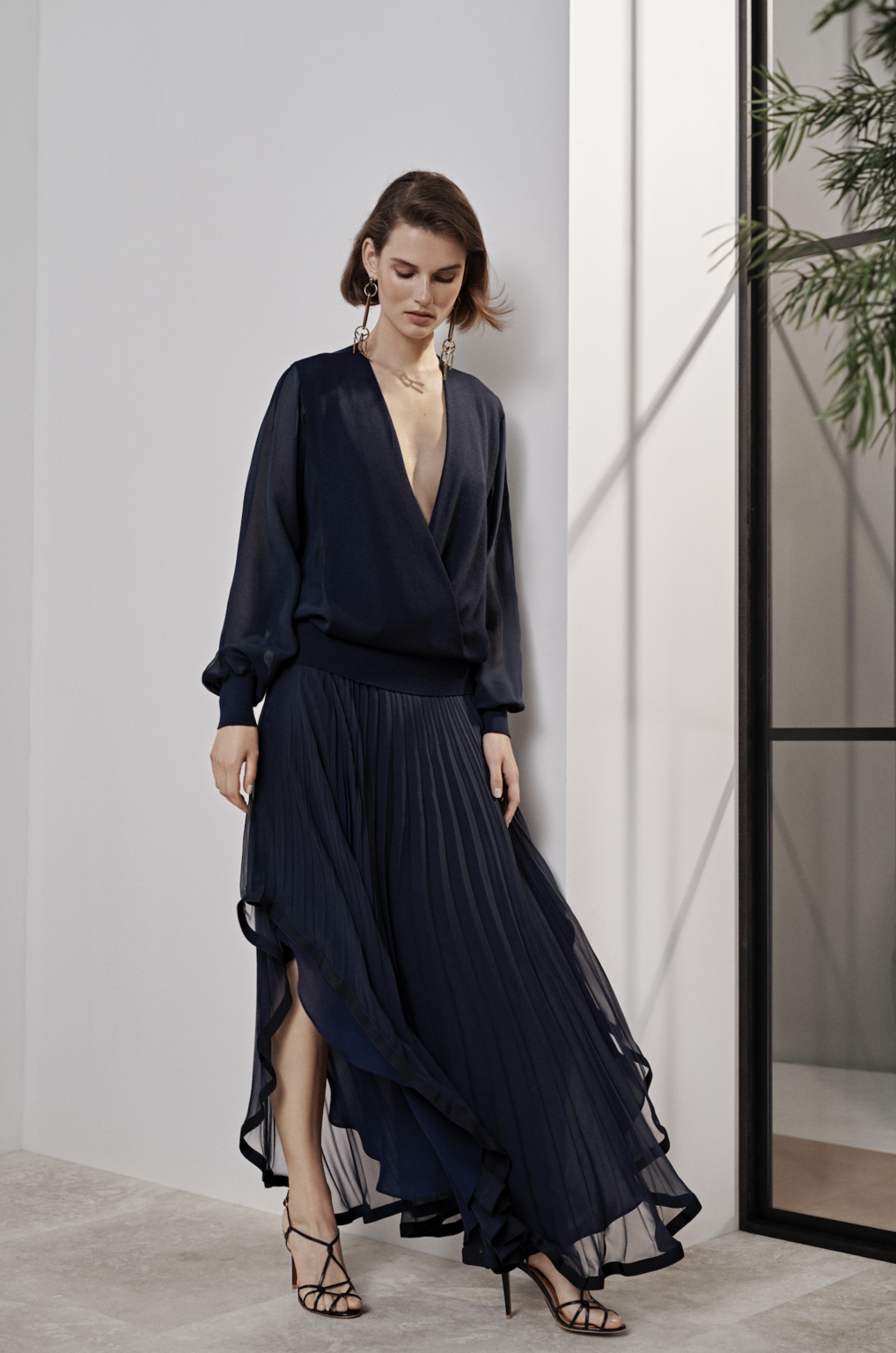 Fashion Week New York Resort 2019 look 12 from the Ralph Lauren collection womenswear