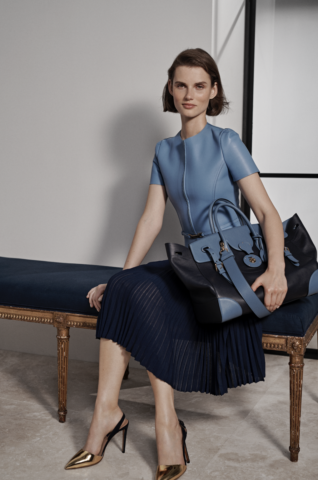 Fashion Week New York Resort 2019 look 2 de la collection Ralph Lauren womenswear