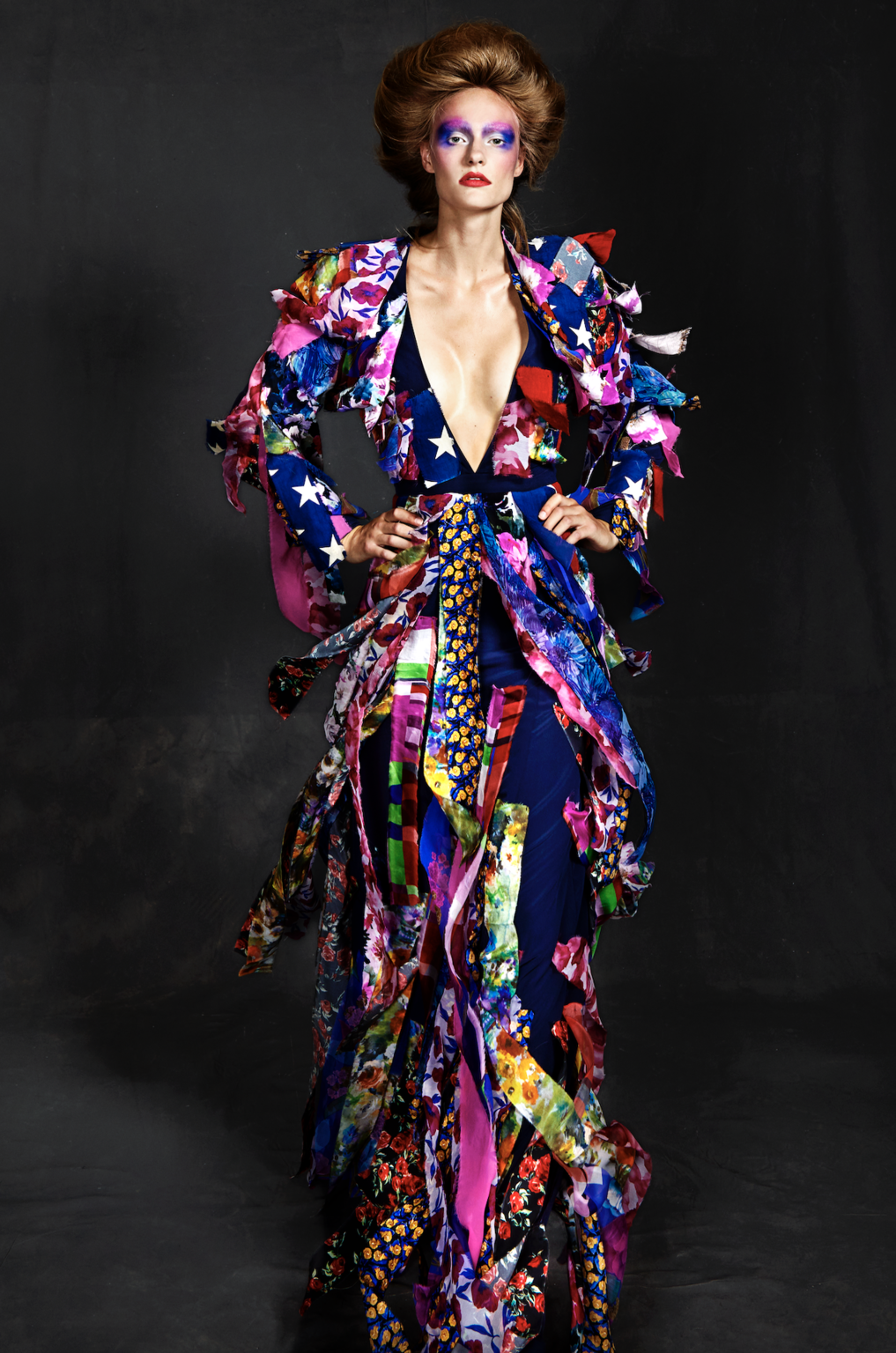 Fashion Week Paris Fall/Winter 2020 look 13 de la collection Ronald Van Der Kemp couture