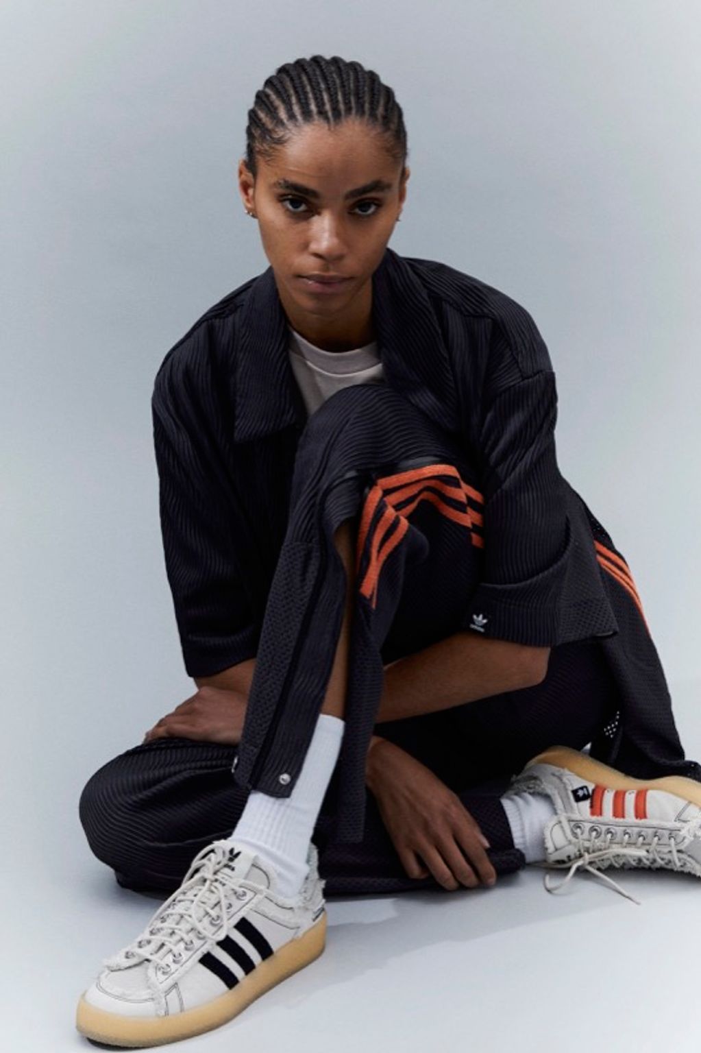 Fashion Week Paris Fall/Winter 2023 look 2 from the Adidas x Song for the Mute collection womenswear