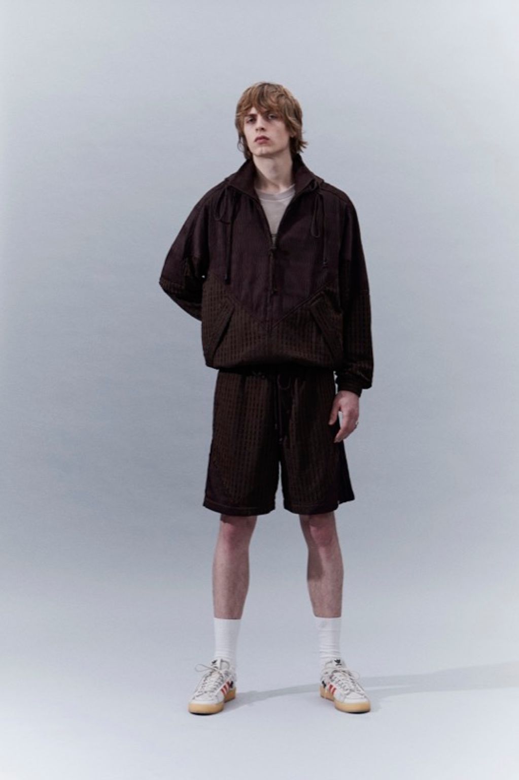 Fashion Week Paris Fall/Winter 2023 look 4 from the Adidas x Song for the Mute collection menswear