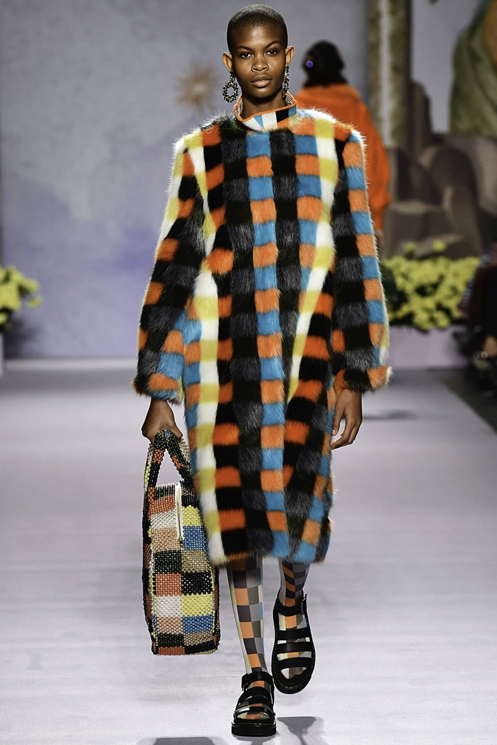 Fashion Week London Fall/Winter 2019 look 15 from the Shrimps collection womenswear