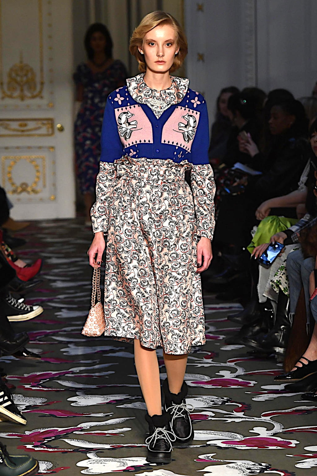 Fashion Week London Fall/Winter 2020 look 7 from the Shrimps collection womenswear