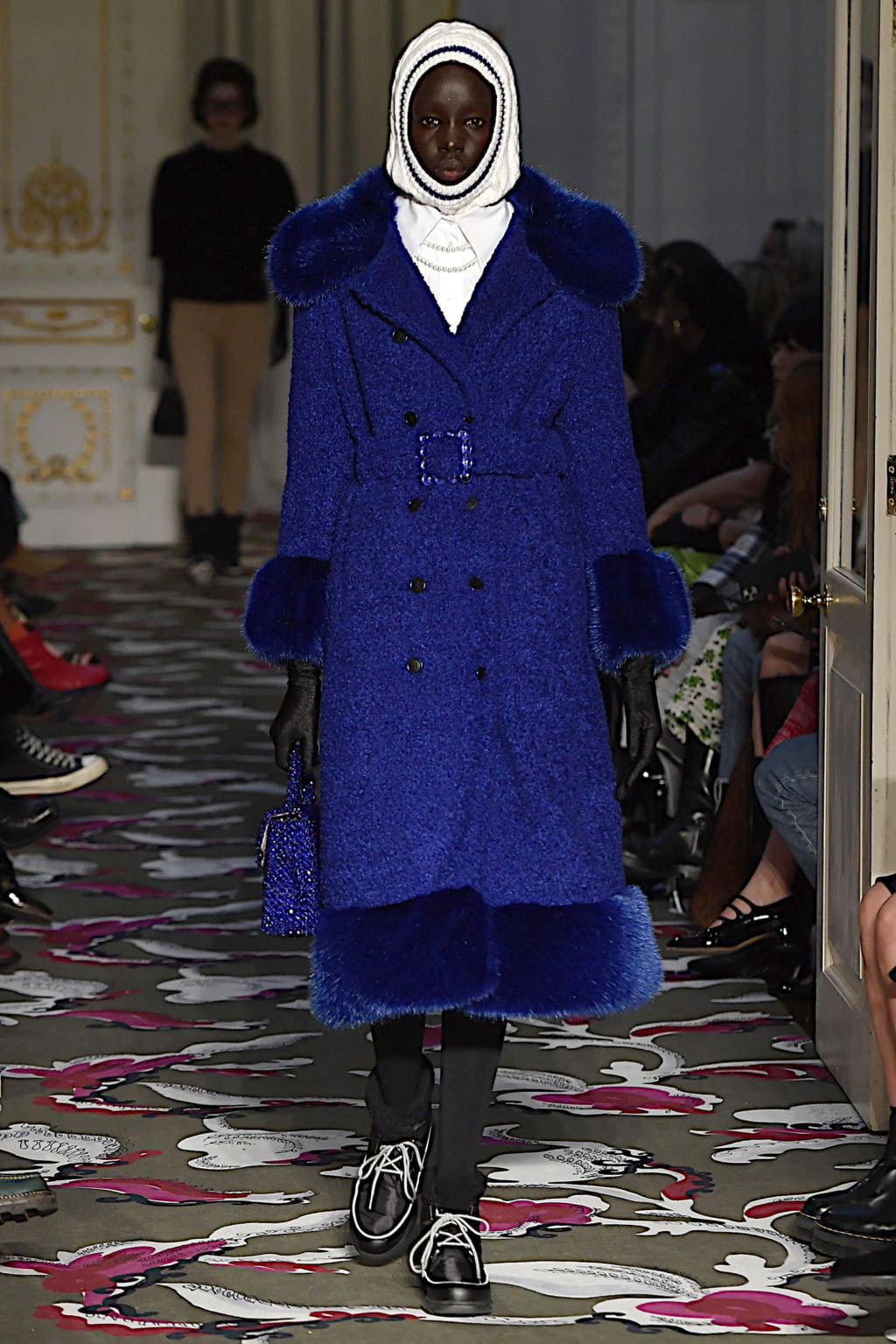 Fashion Week London Fall/Winter 2020 look 14 from the Shrimps collection womenswear
