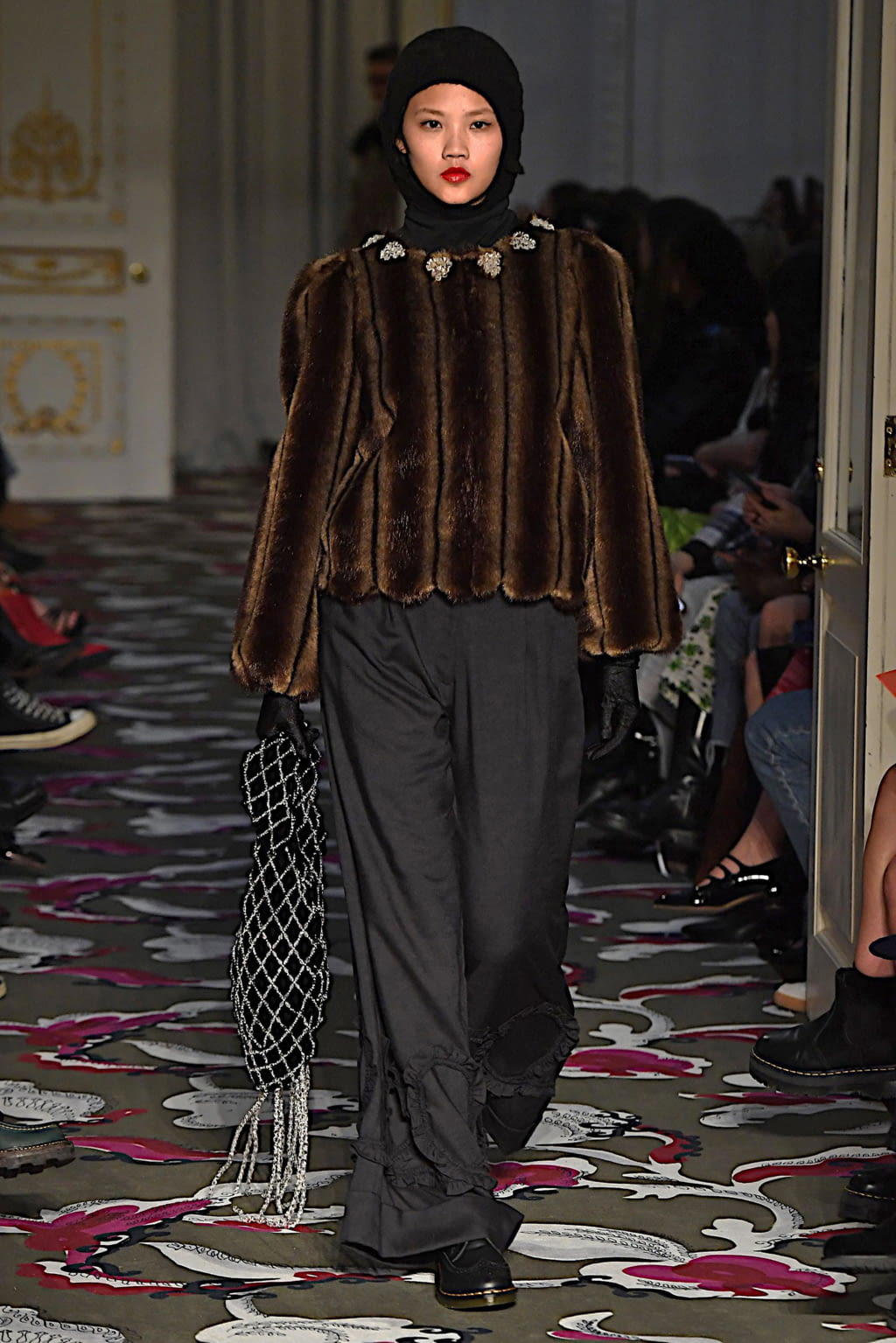 Fashion Week London Fall/Winter 2020 look 23 from the Shrimps collection womenswear