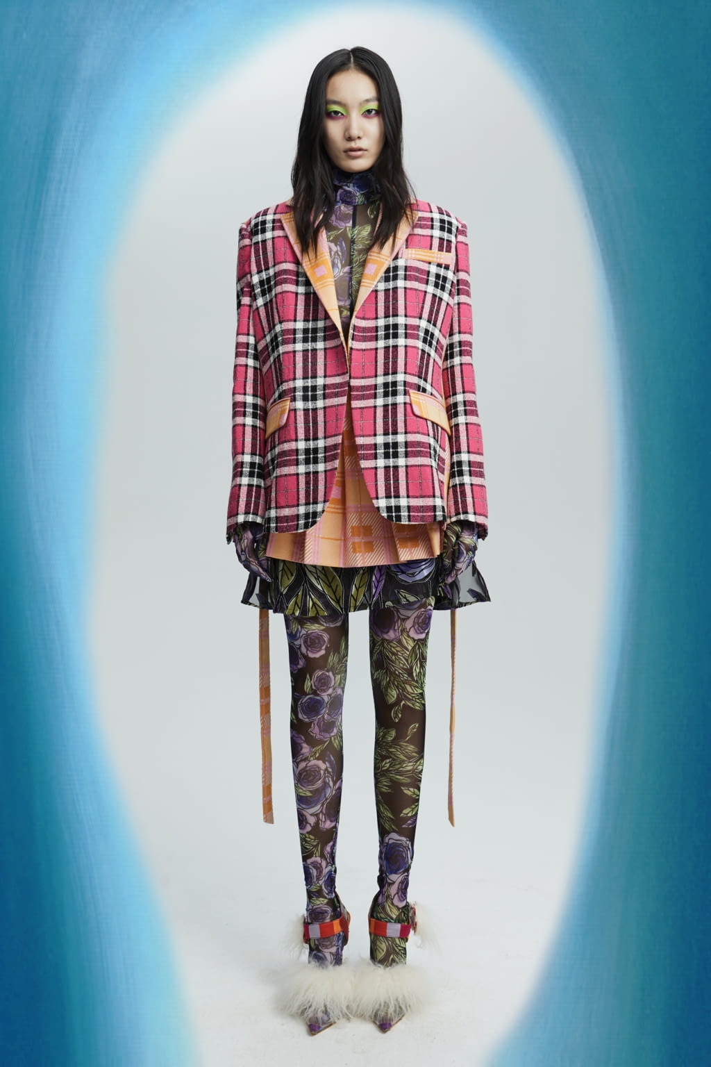 Fashion Week Milan Fall/Winter 2021 look 3 from the Shuting Qiu collection 女装