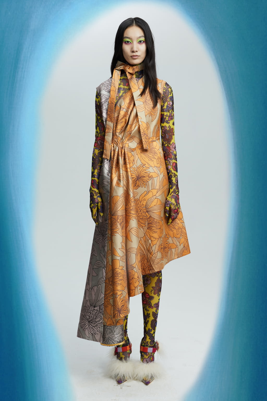 Fashion Week Milan Fall/Winter 2021 look 10 from the Shuting Qiu collection womenswear