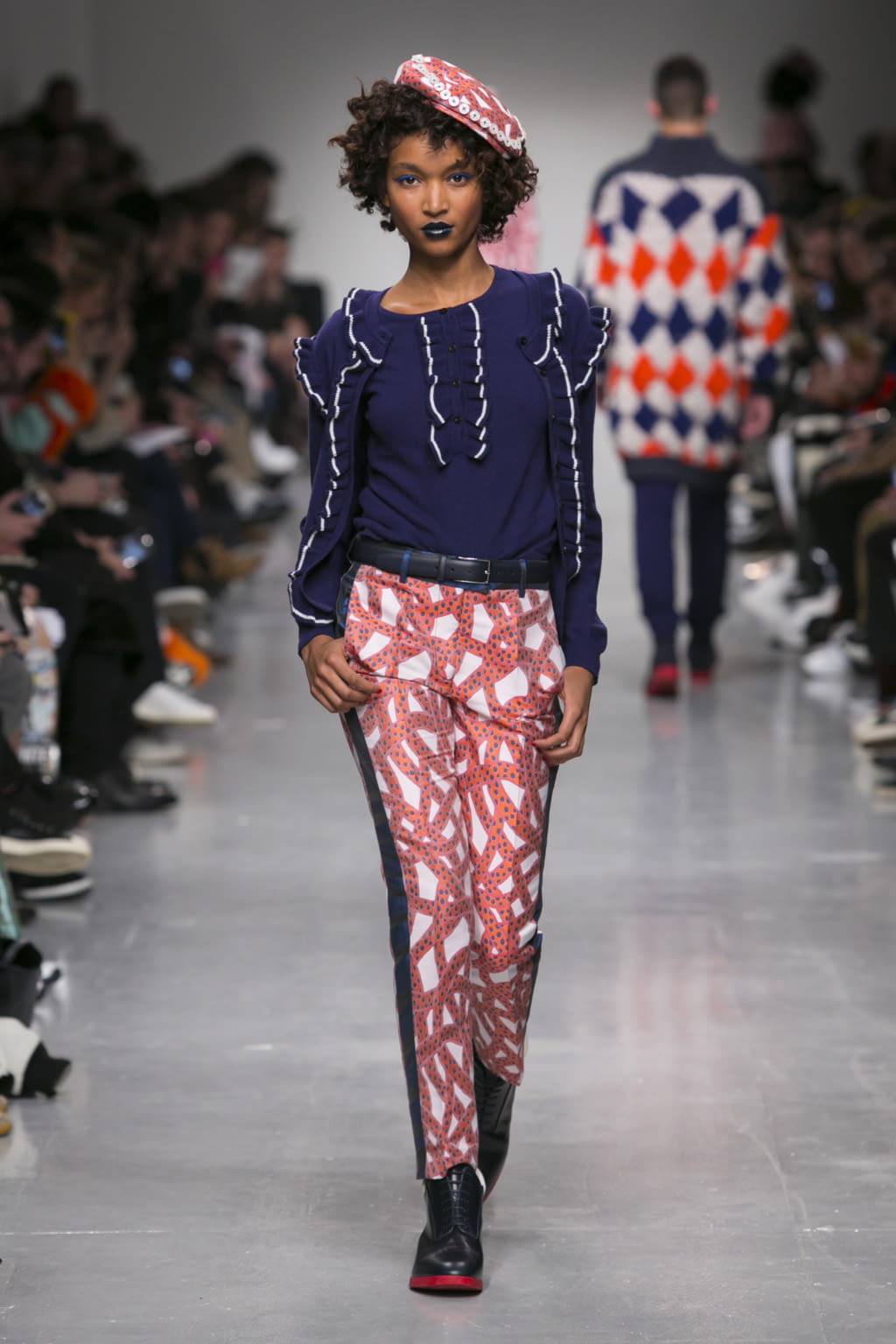 Fashion Week London Fall/Winter 2017 look 5 from the Sibling collection menswear