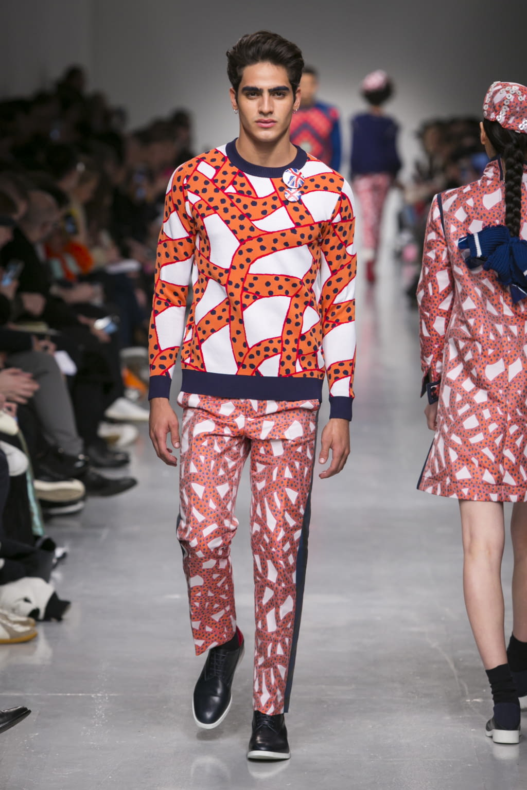 Fashion Week London Fall/Winter 2017 look 7 from the Sibling collection menswear