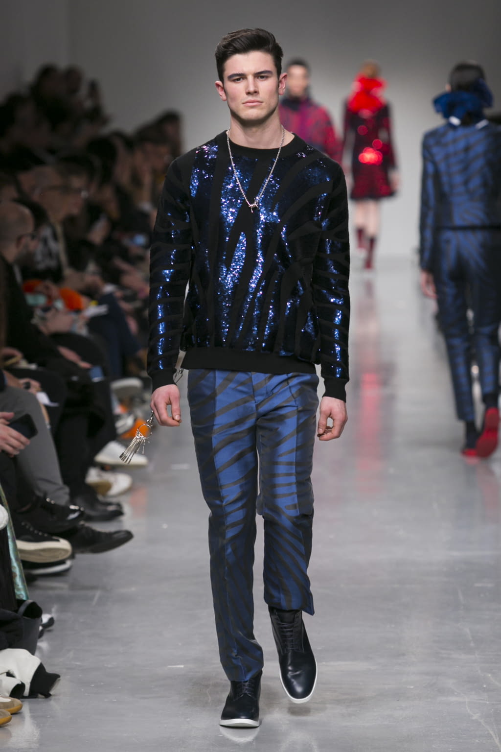 Fashion Week London Fall/Winter 2017 look 13 from the Sibling collection menswear