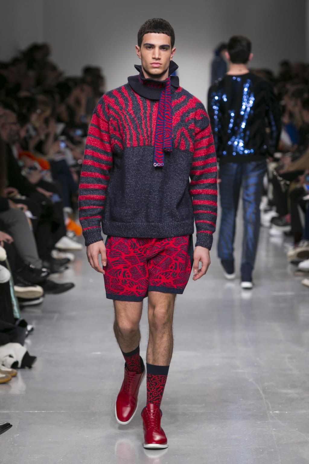 Fashion Week London Fall/Winter 2017 look 14 from the Sibling collection menswear
