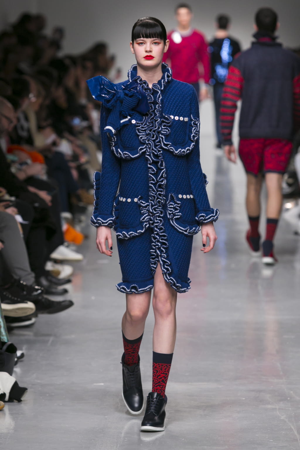 Fashion Week London Fall/Winter 2017 look 15 from the Sibling collection 男装