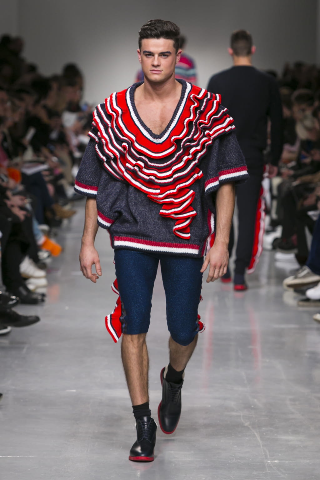 Fashion Week London Fall/Winter 2017 look 28 from the Sibling collection menswear