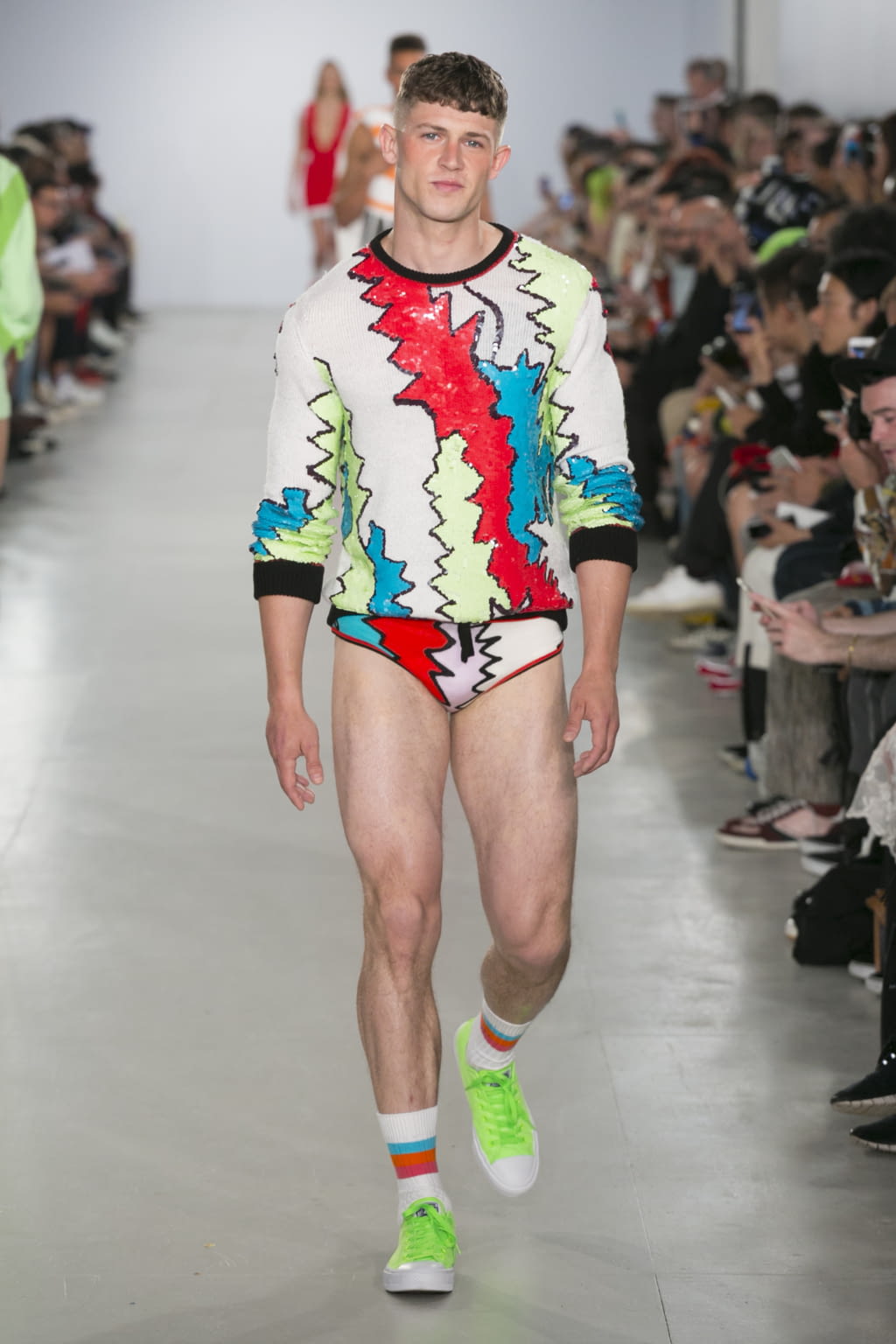 Fashion Week London Spring/Summer 2017 look 9 from the Sibling collection 男装