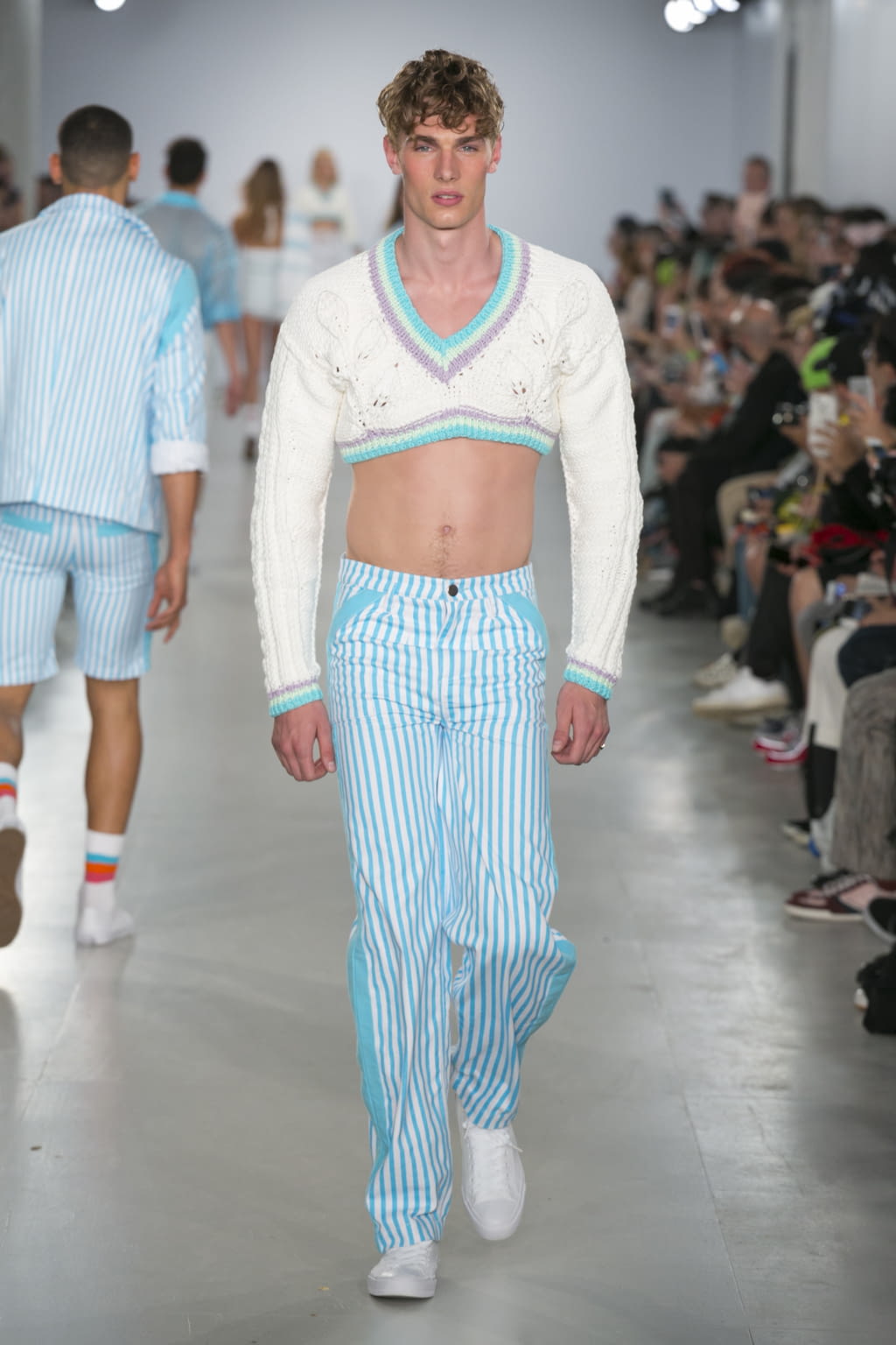 Fashion Week London Spring/Summer 2017 look 22 from the Sibling collection menswear