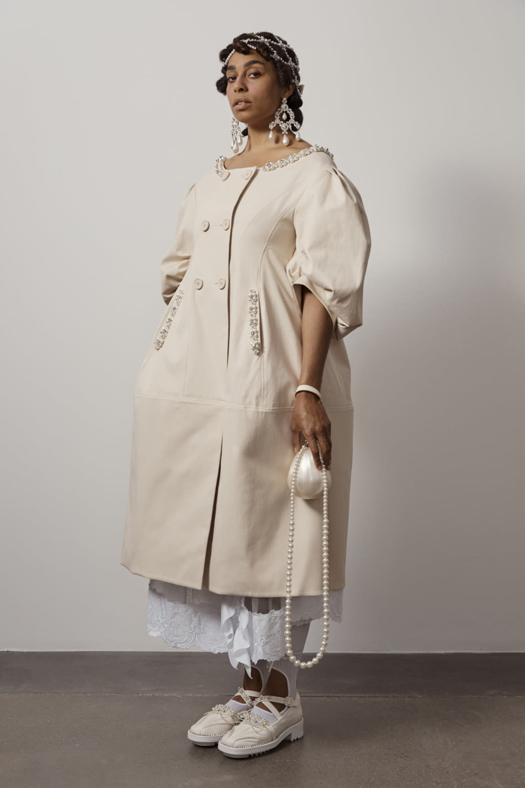 Fashion Week London Spring/Summer 2021 look 6 from the Simone Rocha collection womenswear
