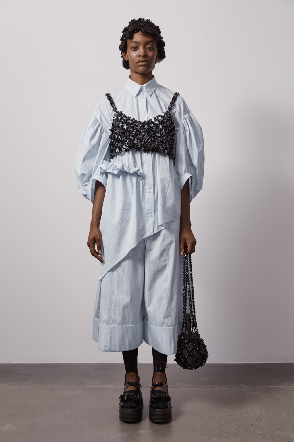 Fashion Week London Spring/Summer 2021 look 10 from the Simone Rocha collection womenswear