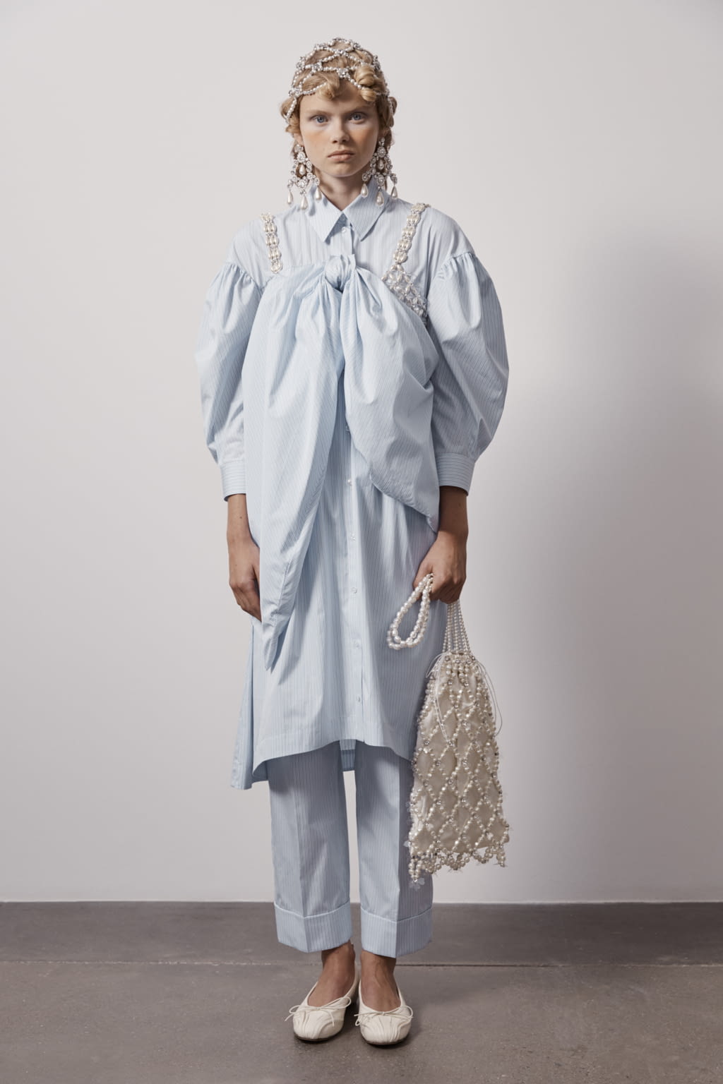 Fashion Week London Spring/Summer 2021 look 12 from the Simone Rocha collection womenswear