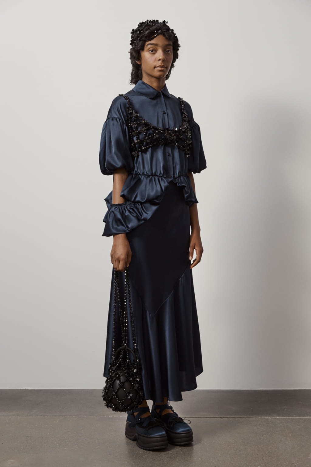 Fashion Week London Spring/Summer 2021 look 13 from the Simone Rocha collection womenswear