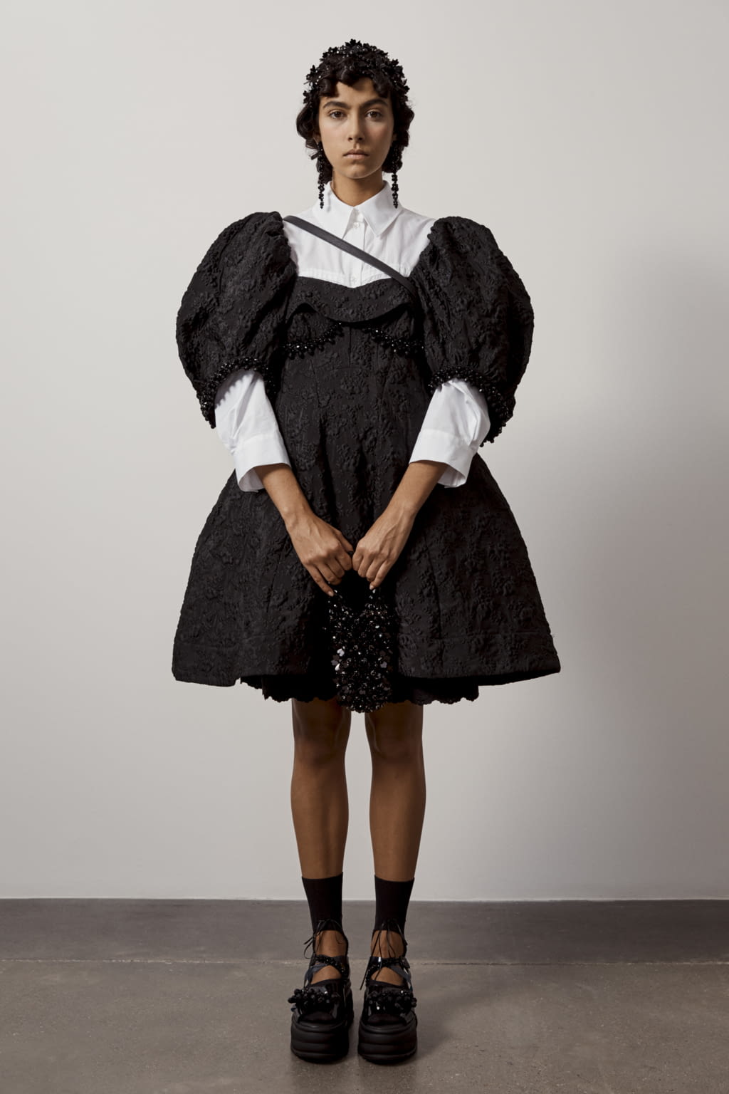 Fashion Week London Spring/Summer 2021 look 17 from the Simone Rocha collection womenswear
