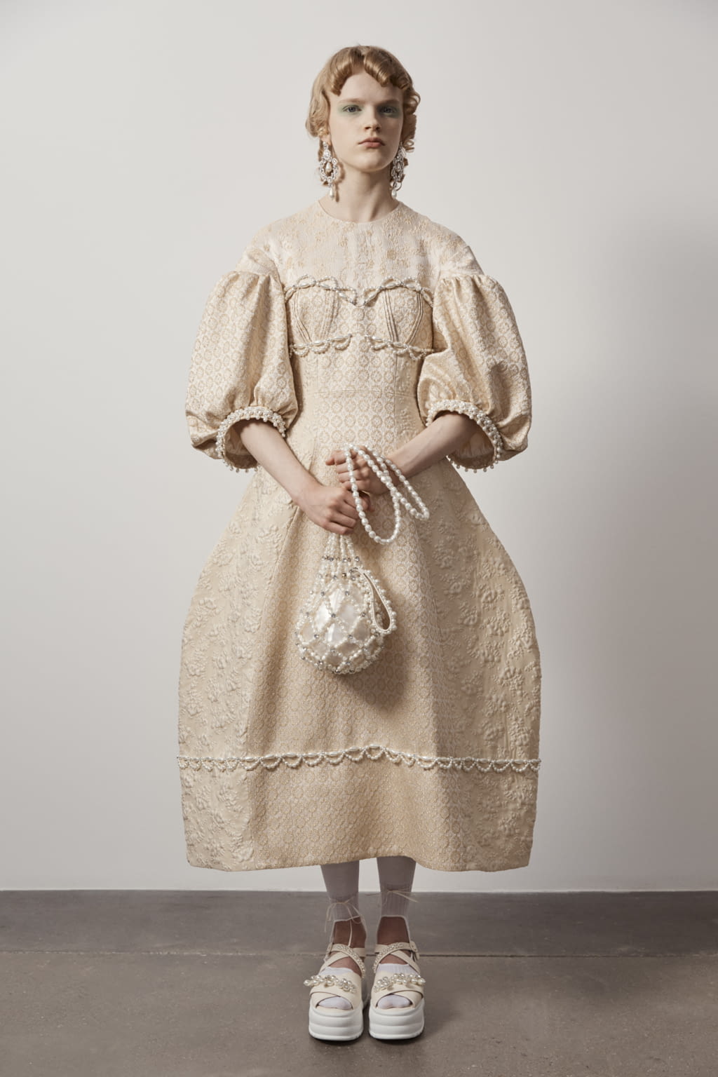 Fashion Week London Spring/Summer 2021 look 22 from the Simone Rocha collection womenswear