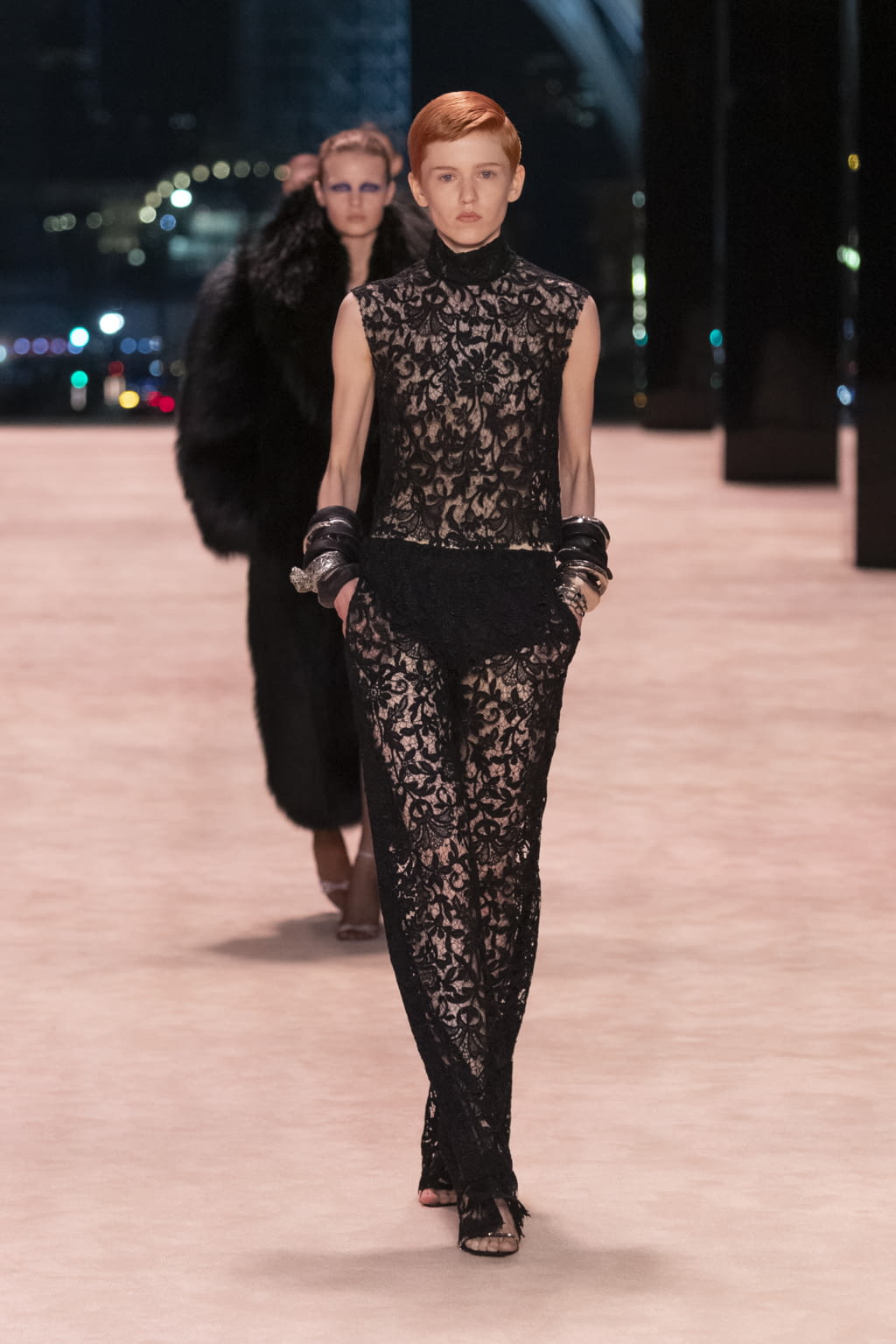 Fashion Week Paris Fall/Winter 2022 look 42 from the Saint Laurent collection womenswear