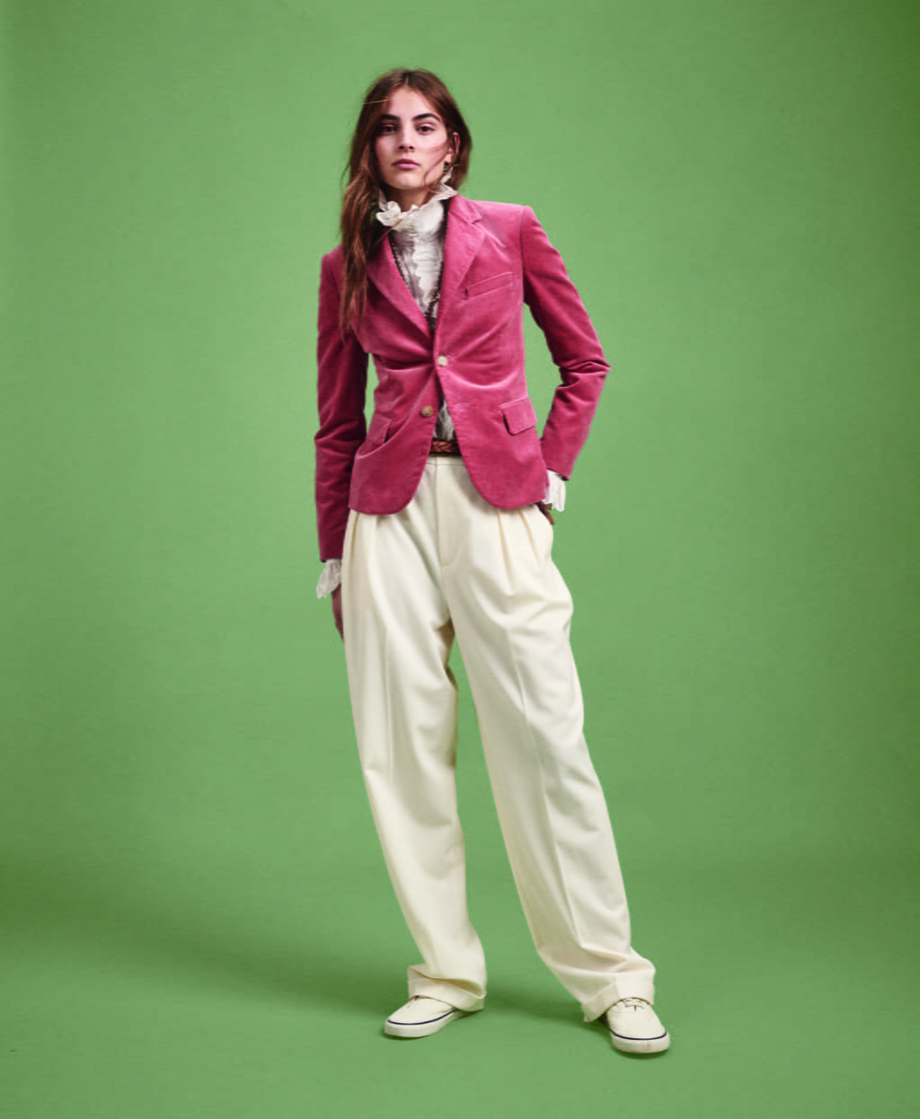 Fashion Week New York Pre-Fall 2019 look 14 from the Polo Ralph Lauren collection 女装