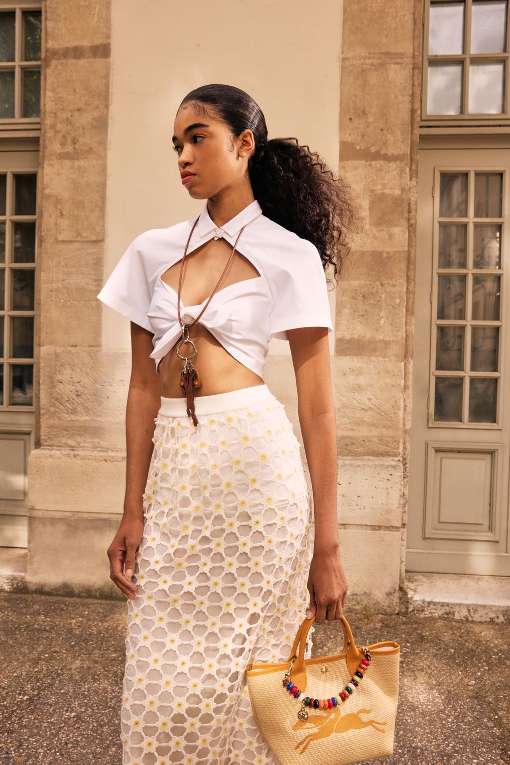 Fashion Week Paris Spring/Summer 2024 look 5 de la collection Longchamp womenswear