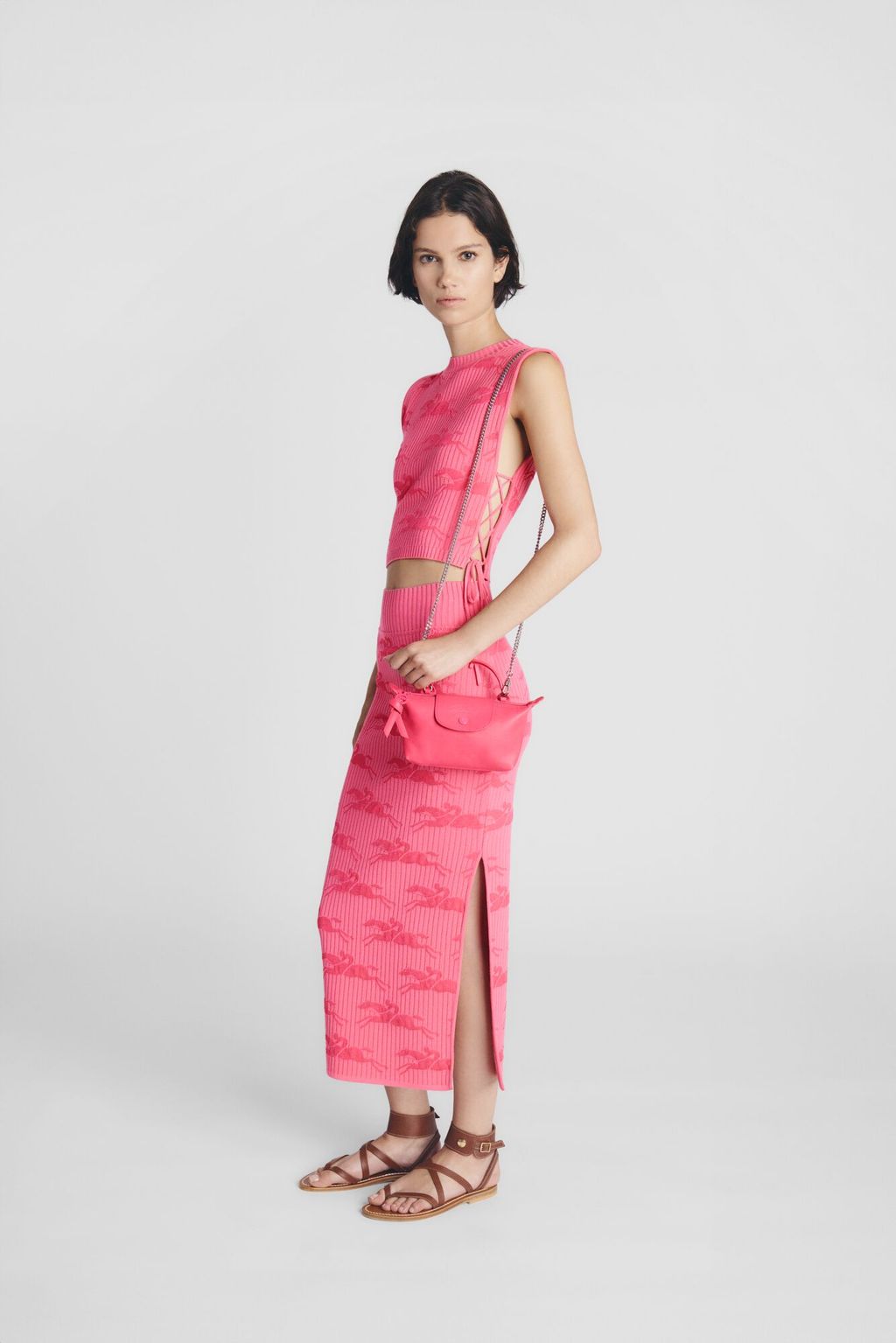 Fashion Week Paris Spring/Summer 2025 look 27 from the Longchamp collection womenswear