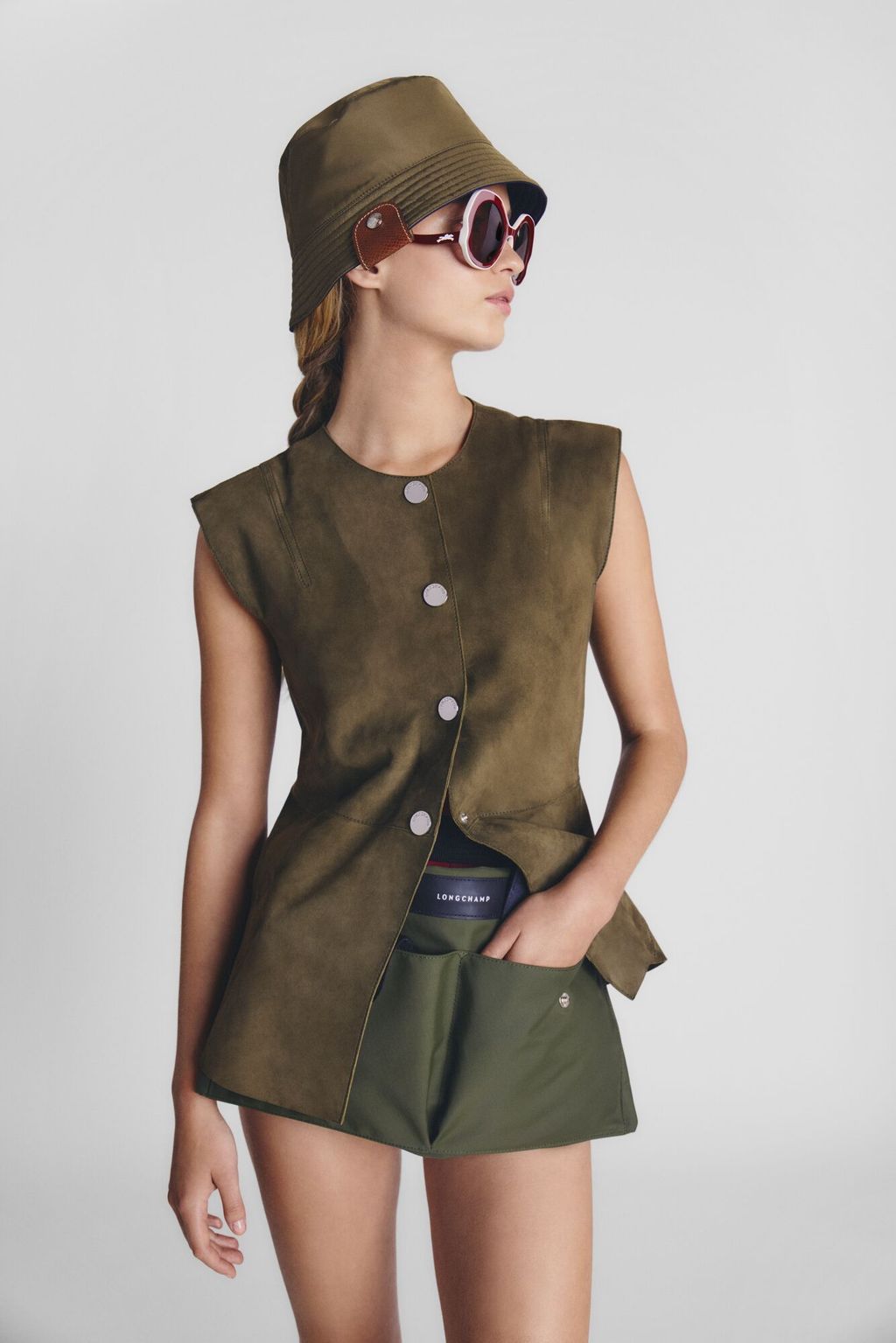 Fashion Week Paris Spring/Summer 2025 look 43 from the Longchamp collection womenswear