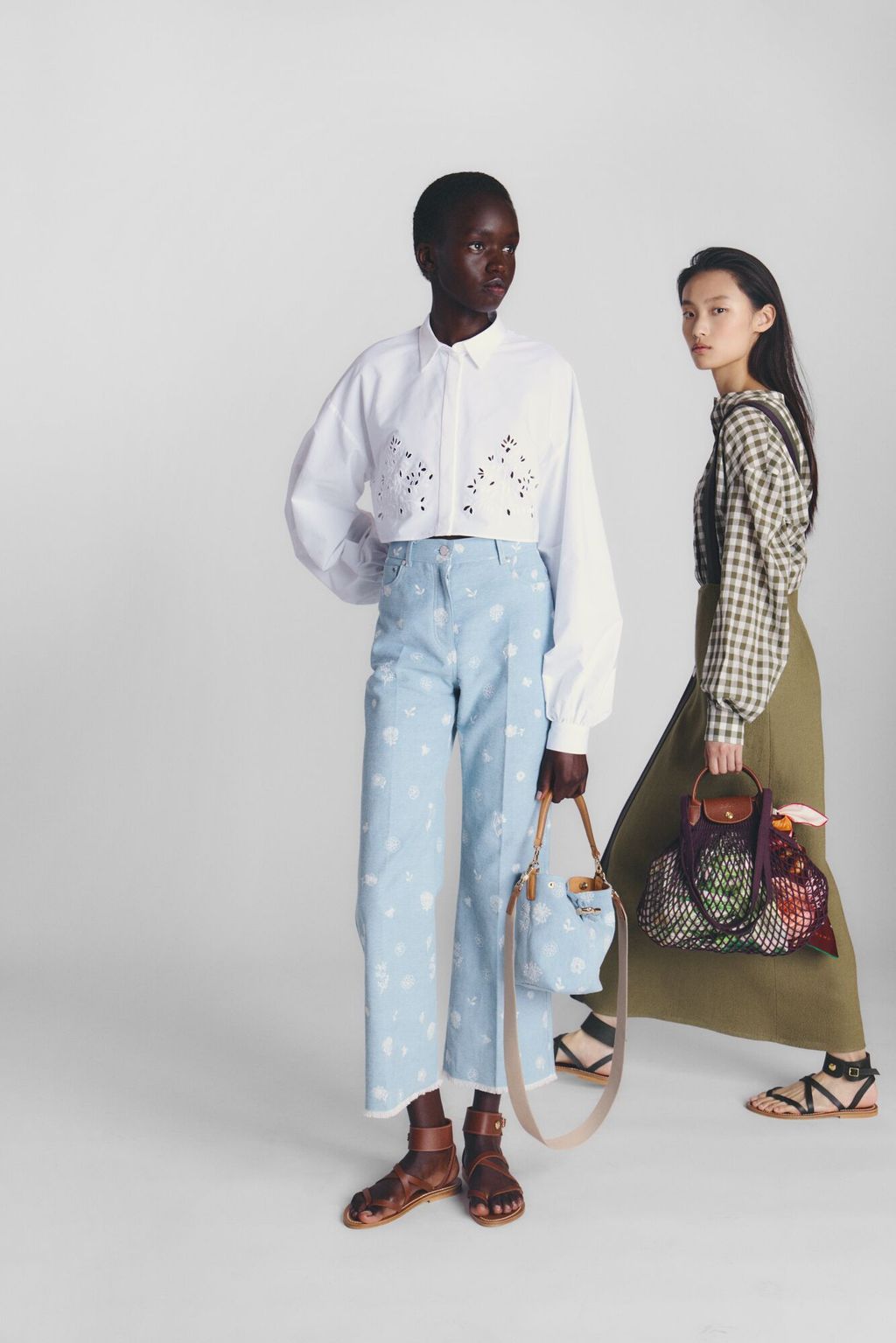 Fashion Week Paris Spring/Summer 2025 look 51 from the Longchamp collection womenswear