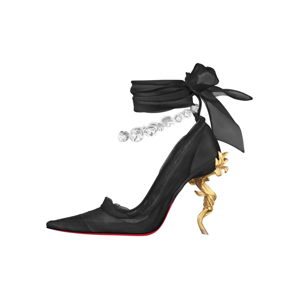 Fashion Week Paris Resort 2025 look 2 from the Christian Louboutin collection womenswear accessories