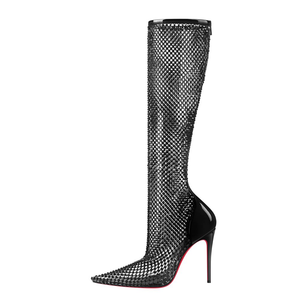 Fashion Week Paris Resort 2025 look 19 from the Christian Louboutin collection womenswear accessories