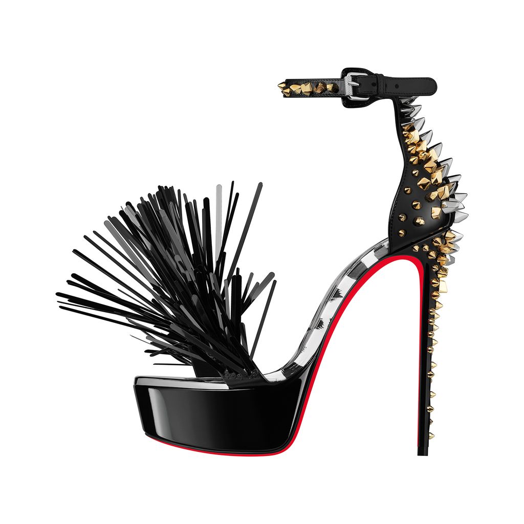 Fashion Week Paris Spring/Summer 2025 look 33 from the Christian Louboutin collection 女装配饰