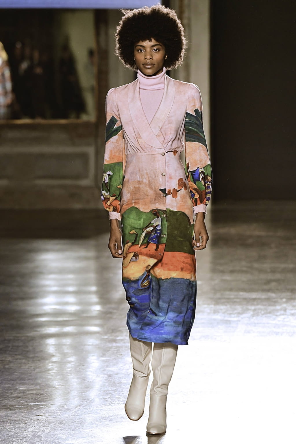 Fashion Week Milan Fall/Winter 2019 look 1 de la collection Stella Jean womenswear