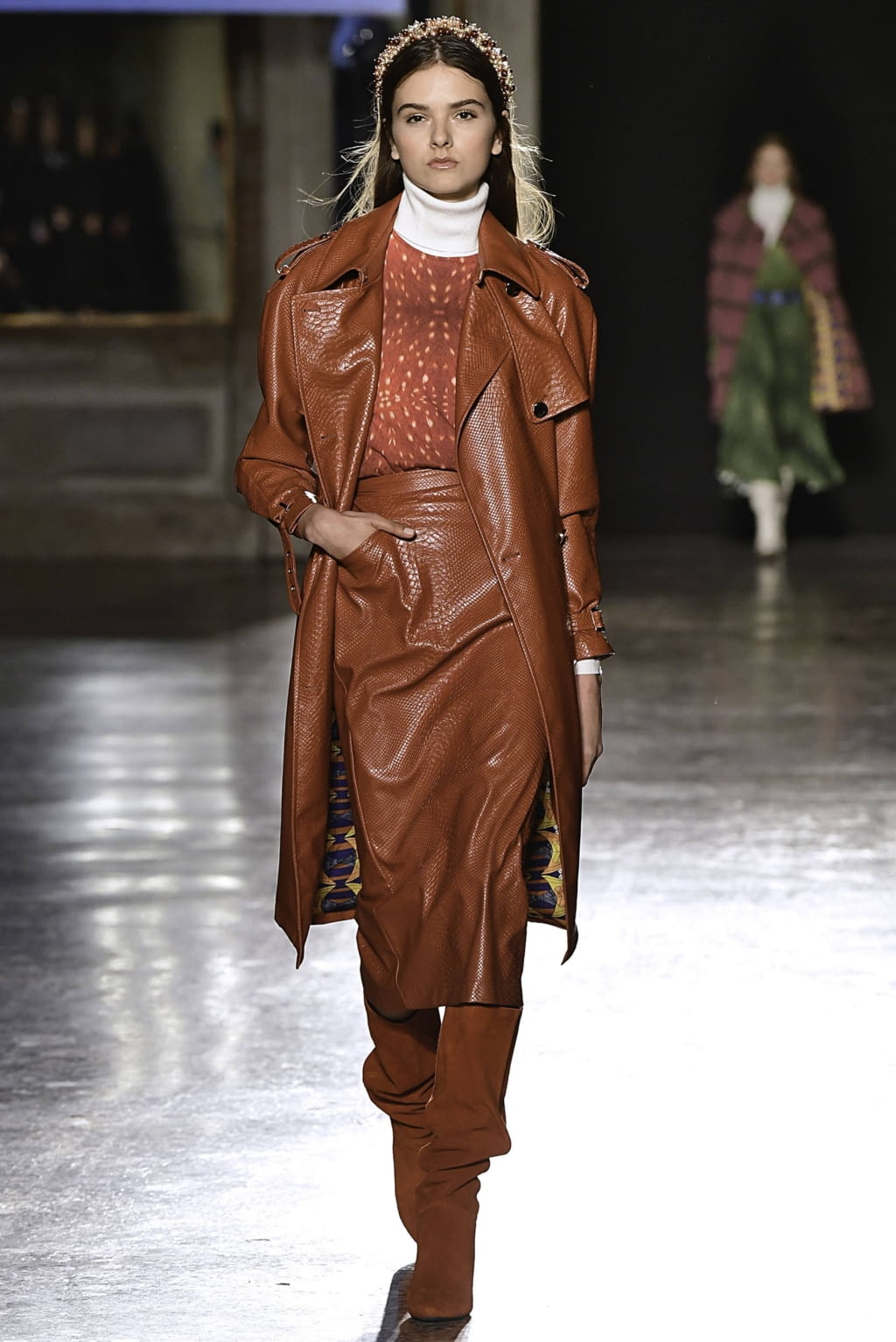 Fashion Week Milan Fall/Winter 2019 look 12 from the Stella Jean collection 女装