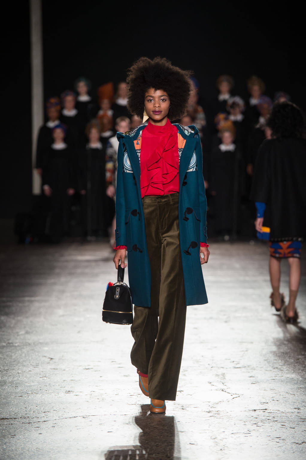 Fashion Week Milan Fall/Winter 2016 look 9 from the Stella Jean collection womenswear