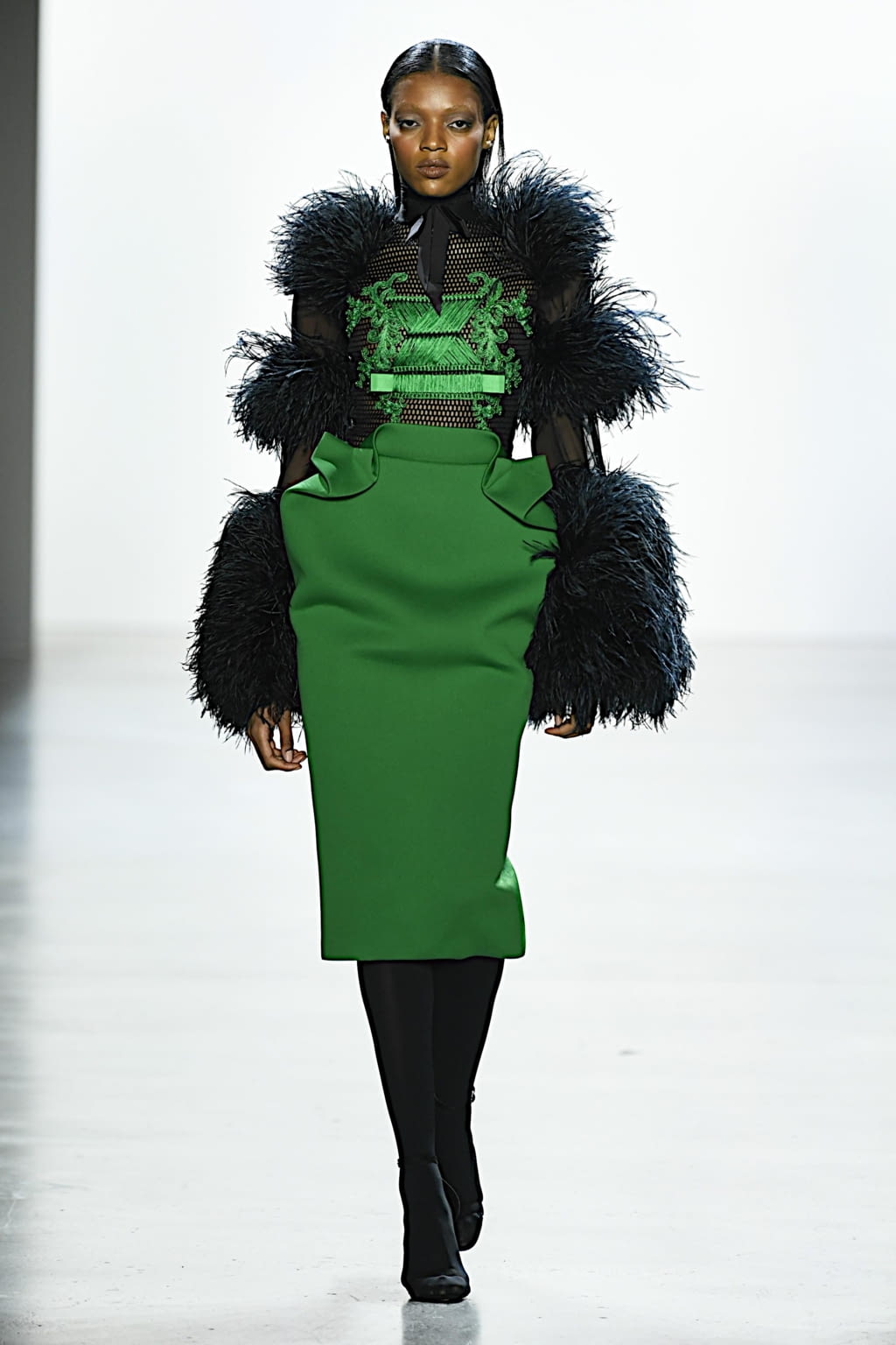 Fashion Week New York Fall/Winter 2020 look 3 from the Sukeina collection womenswear