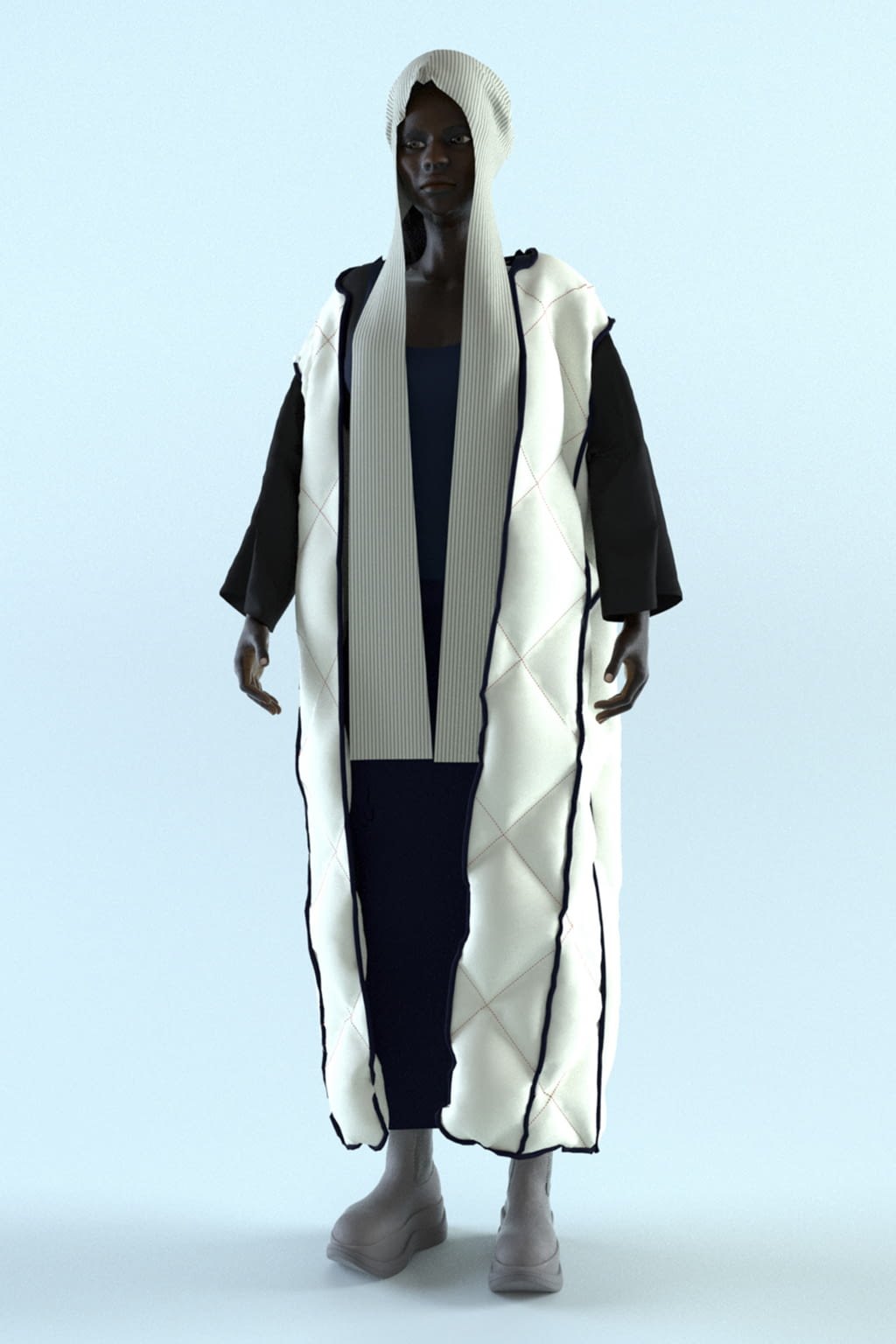 Fashion Week Milan Fall/Winter 2021 look 14 de la collection Sunnei menswear