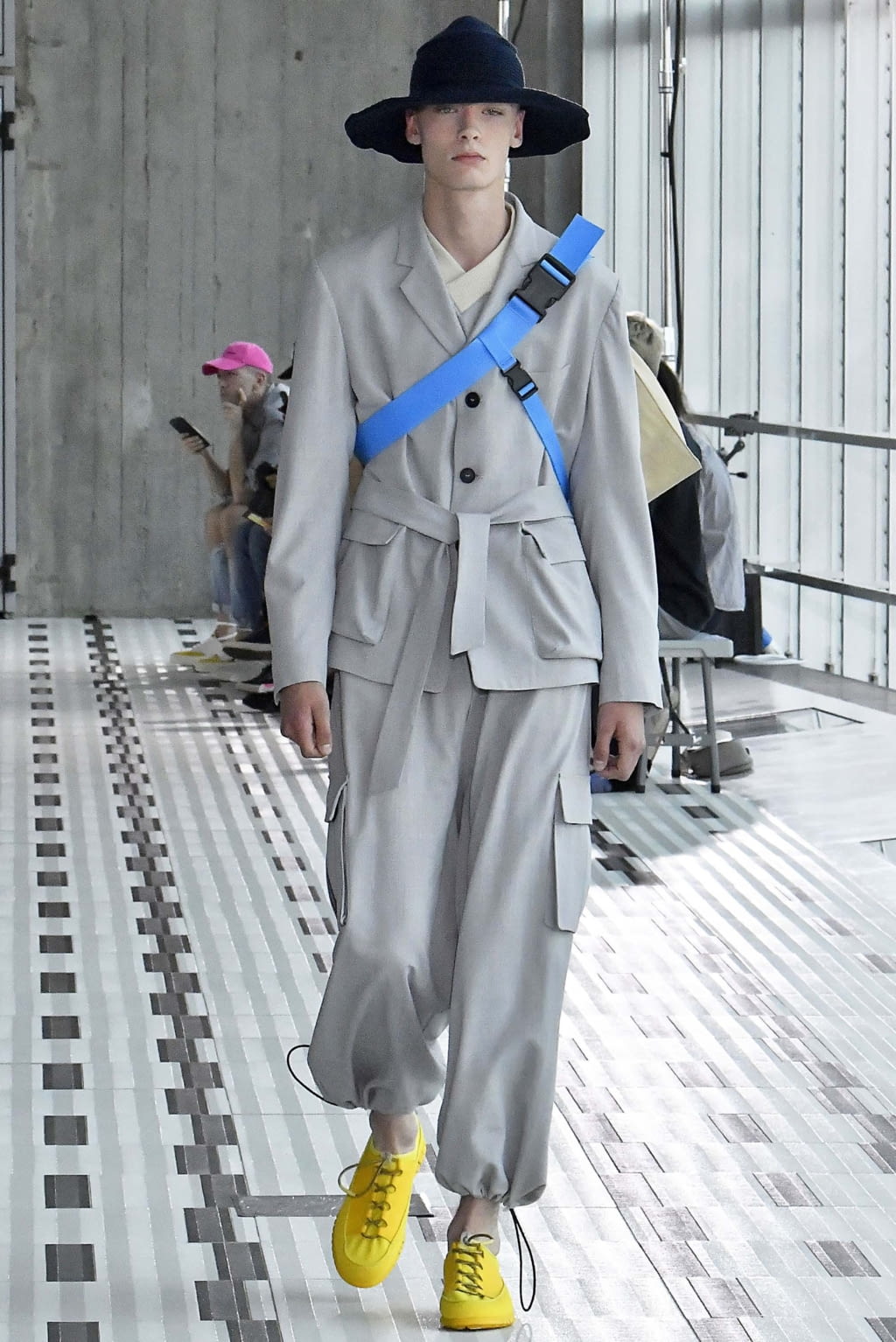 Fashion Week Milan Spring/Summer 2019 look 1 from the Sunnei collection menswear