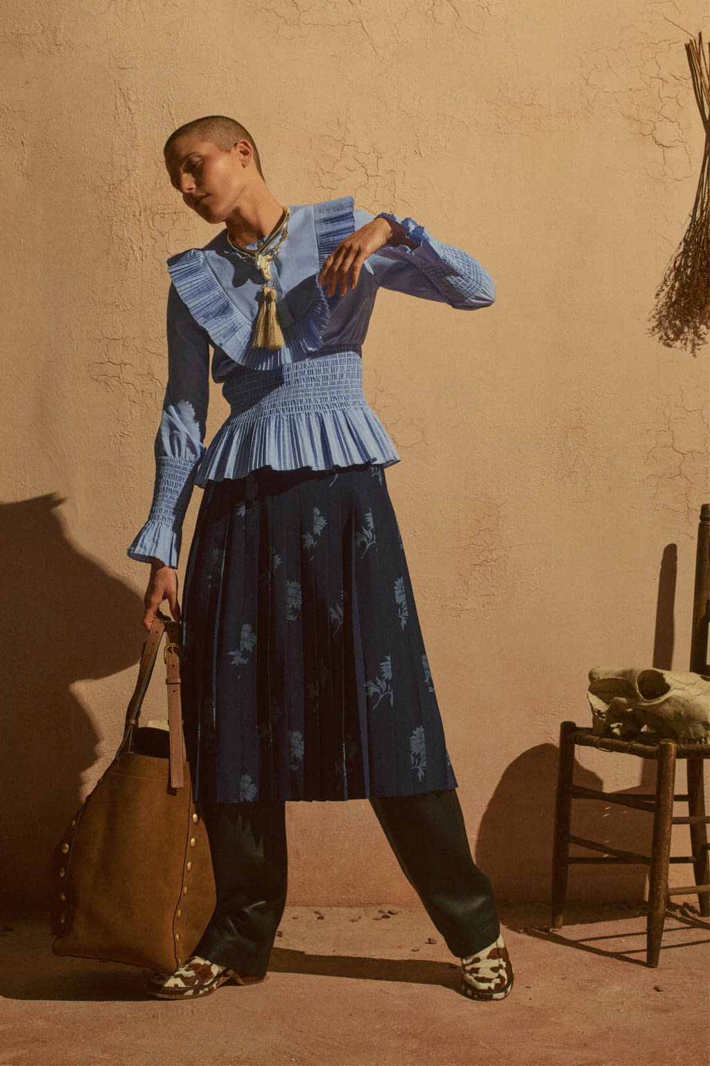 Fashion Week New York Pre-Fall 2019 look 24 from the Tory Burch collection womenswear